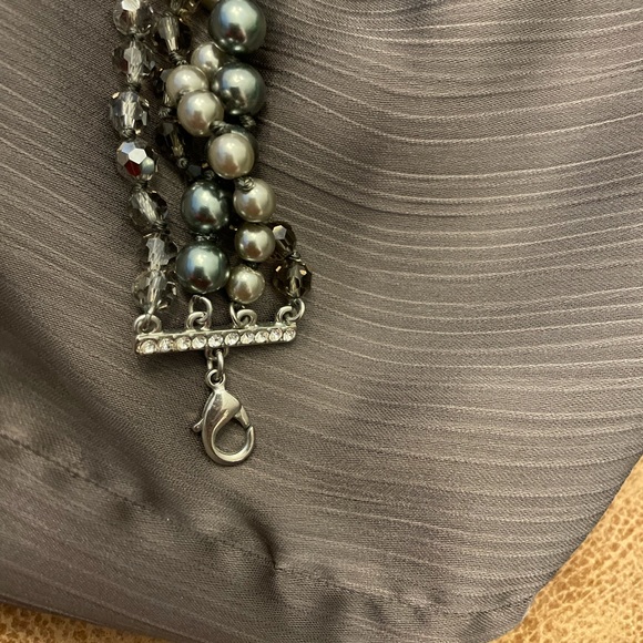 CAROLEE Vintage 4 stranded Gray Color Necklace - Picture 14 of 14